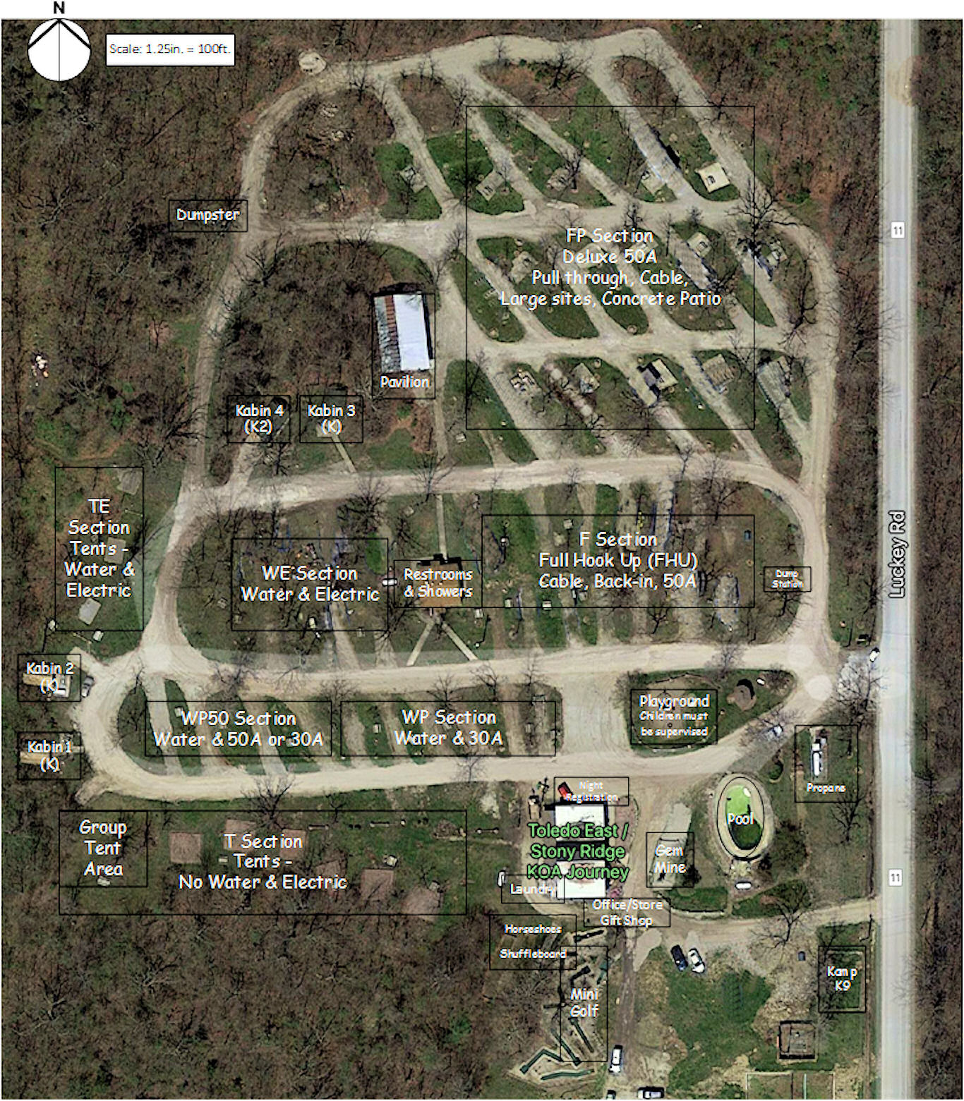 Perrysburg, Ohio Campground Toledo East / Stony Ridge KOA