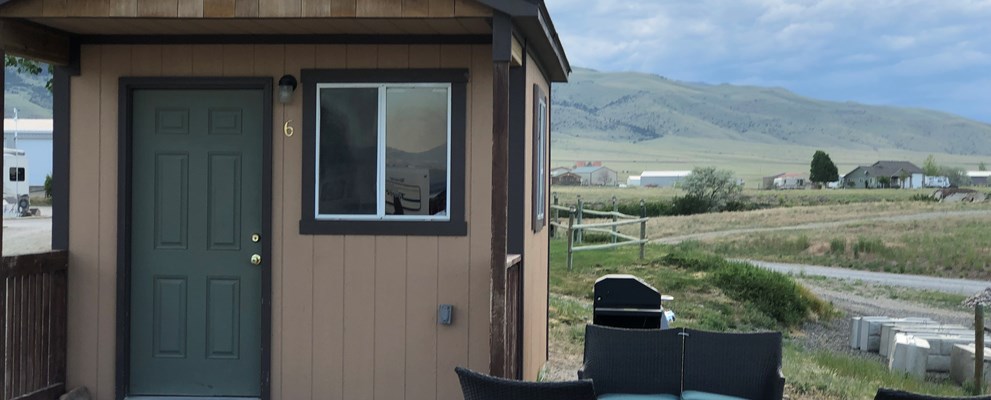 One Room cabins are not small when you have space in the great outdoors!