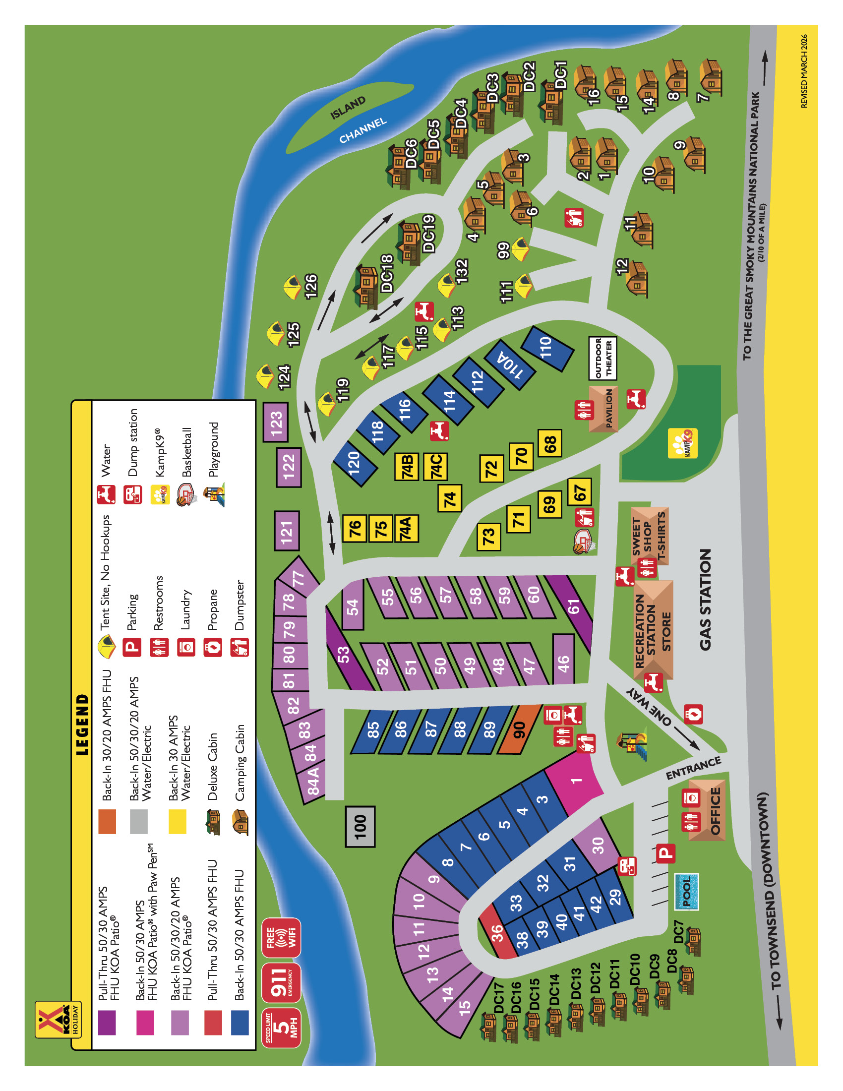 Campground Site Map