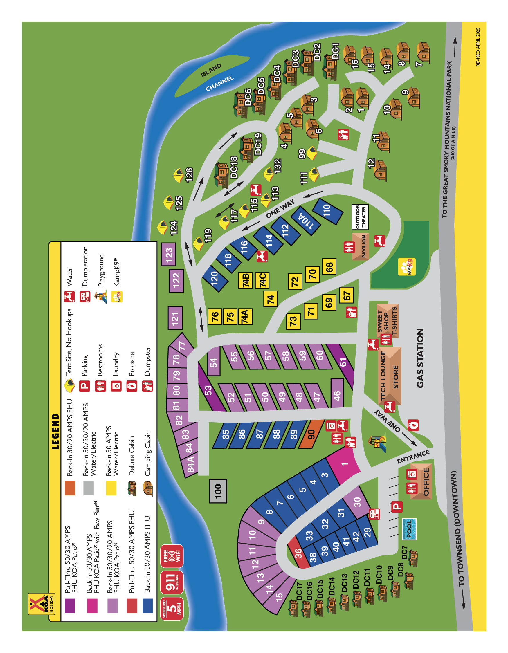 Campground Site Map