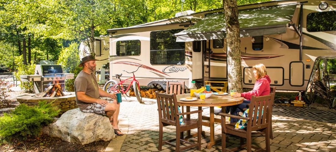 Back In, 50/30 Amps, Full Hookup Deluxe Patio Site-2