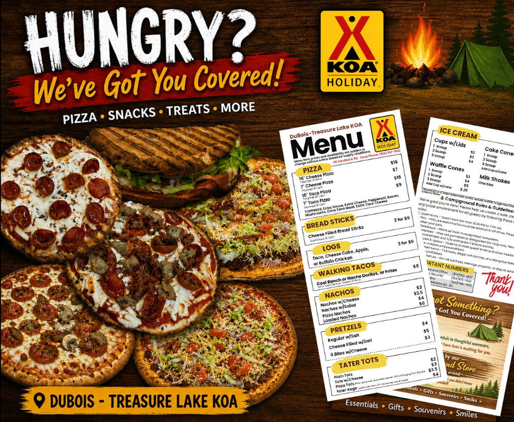 2026 Camp store menu