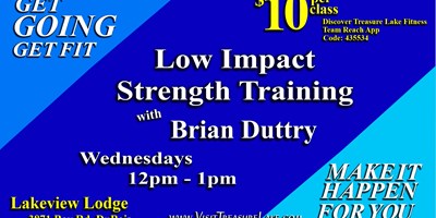 Strength Training Low at the Lakeview Lodge in Treasure Lake