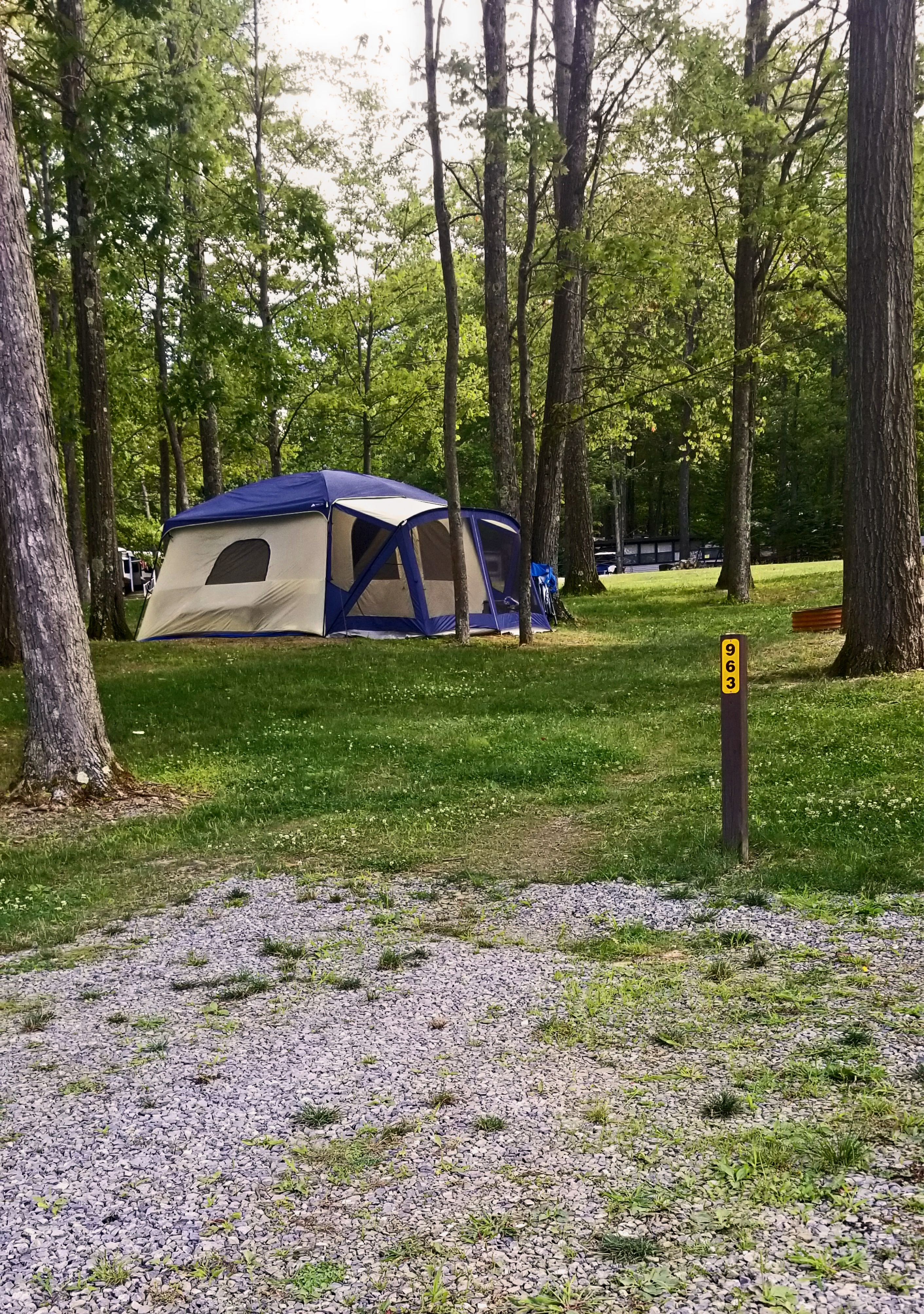 Individual Tent Site, Water & Electric, Gravel Tent Pad Pictures
