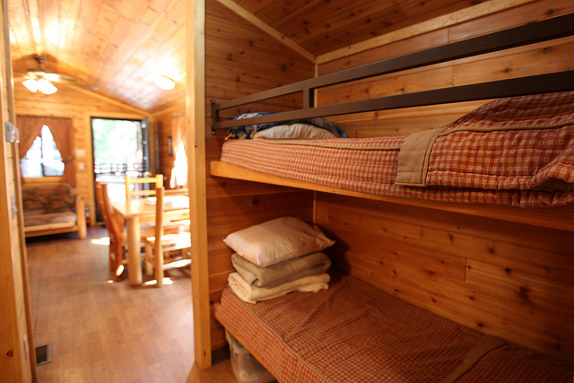 Bunk Area, Bedding included