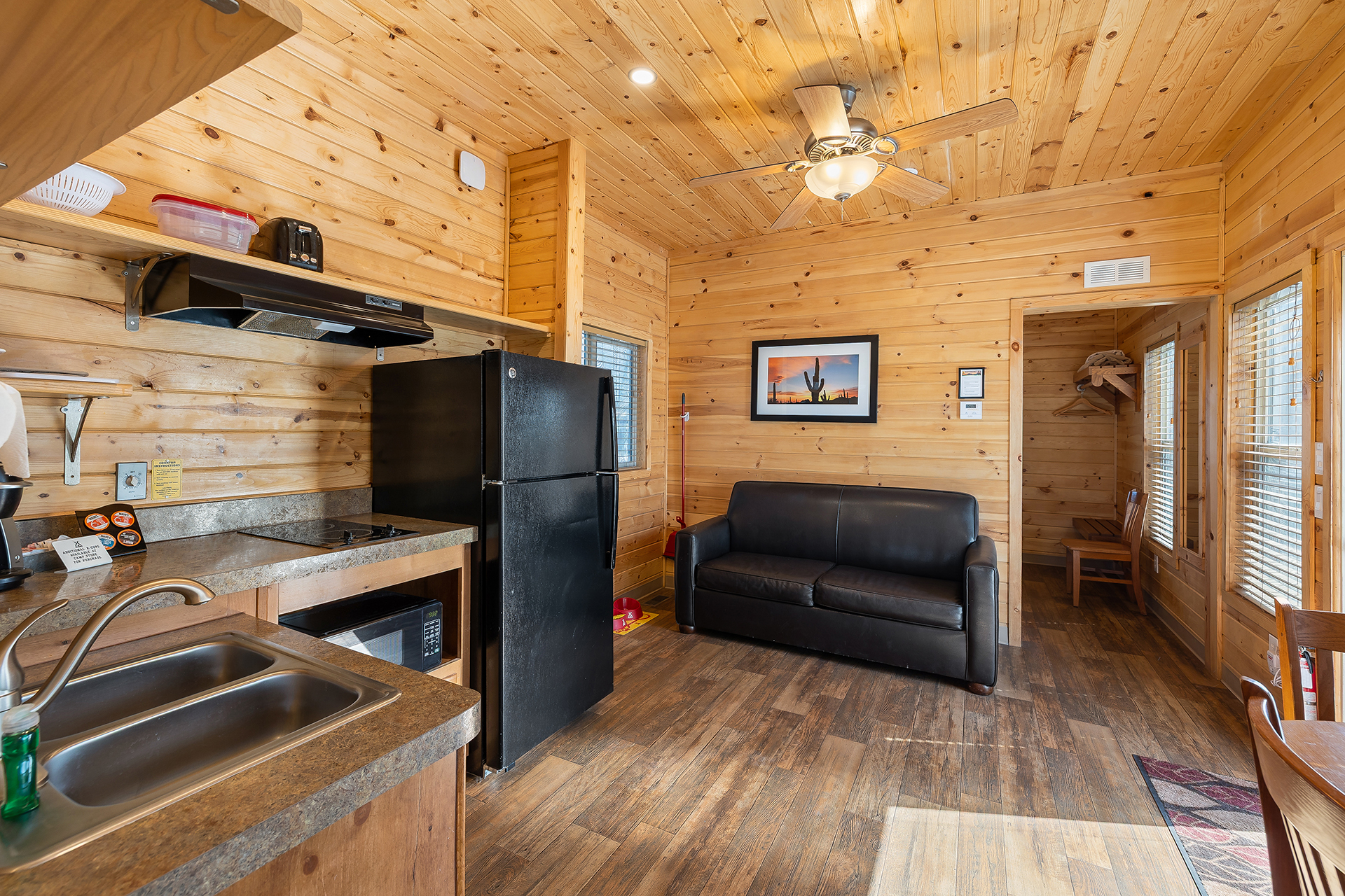 DC11_Deluxe Cabin, 1 Room Accessible (Full Bath with Shower) - Sleeps 4_Full Living Space