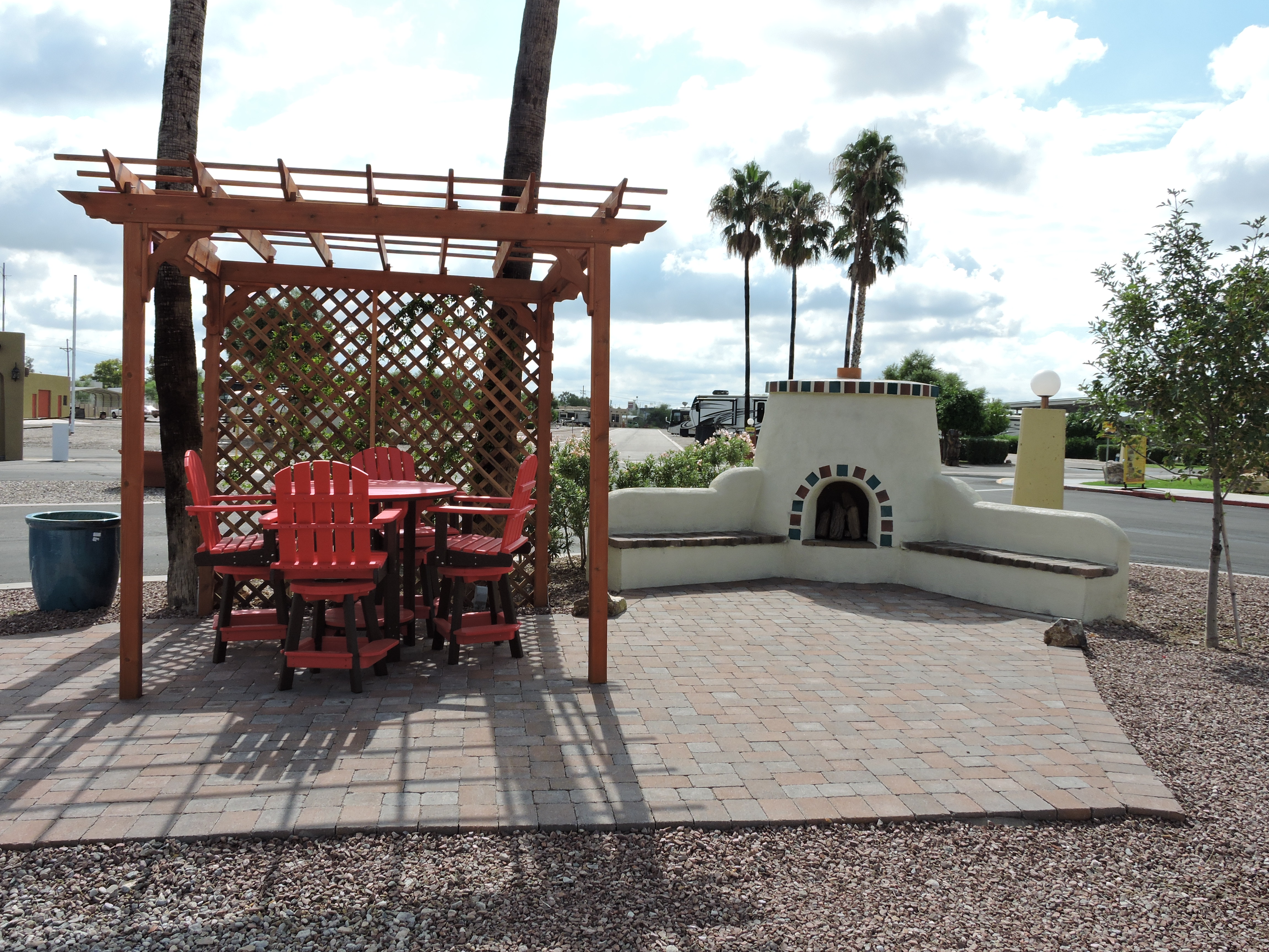 Southwest Style Fireplace Site