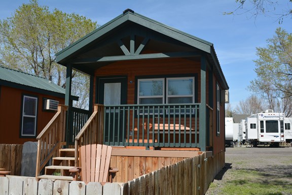 Outside of Deluxe Studio Cabins