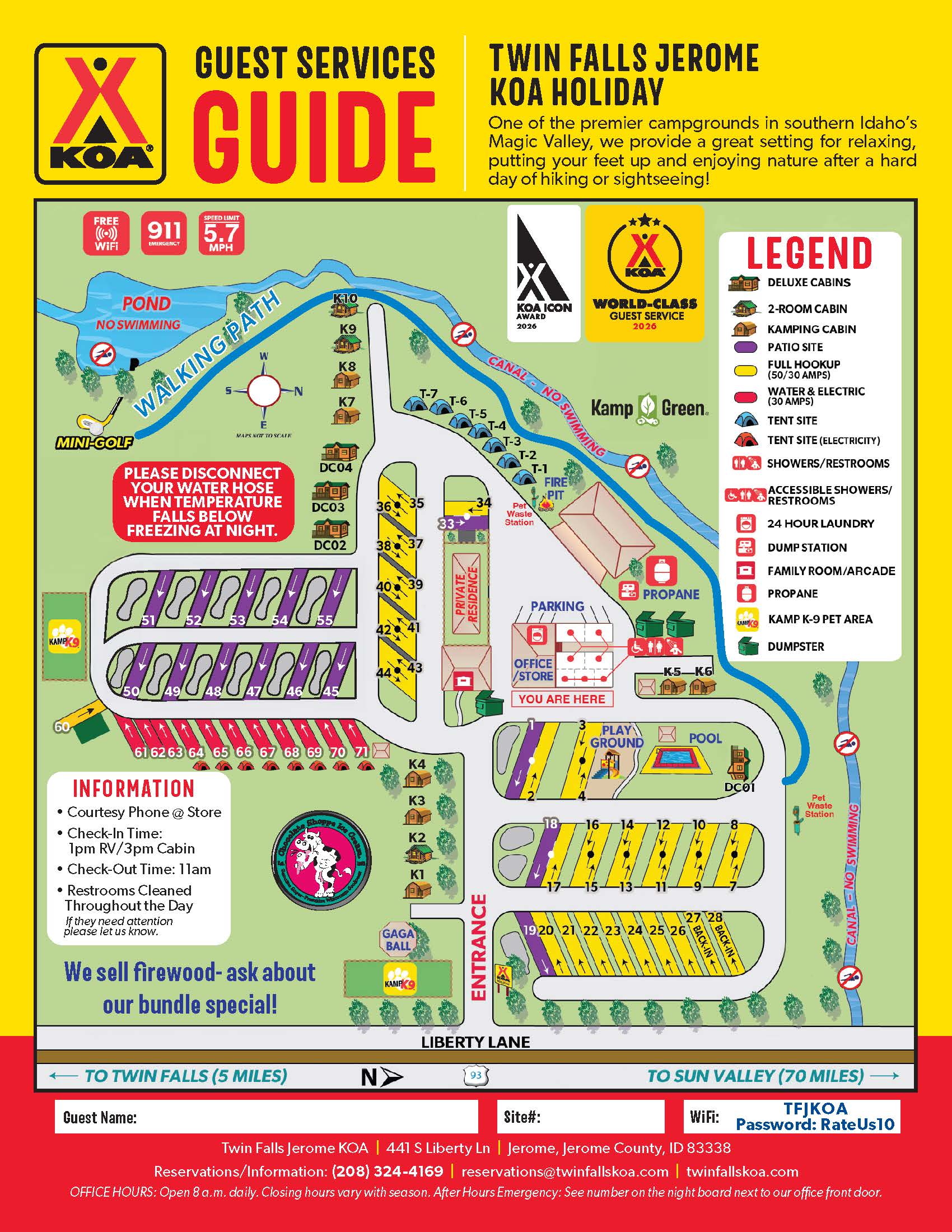 Campground Site Map