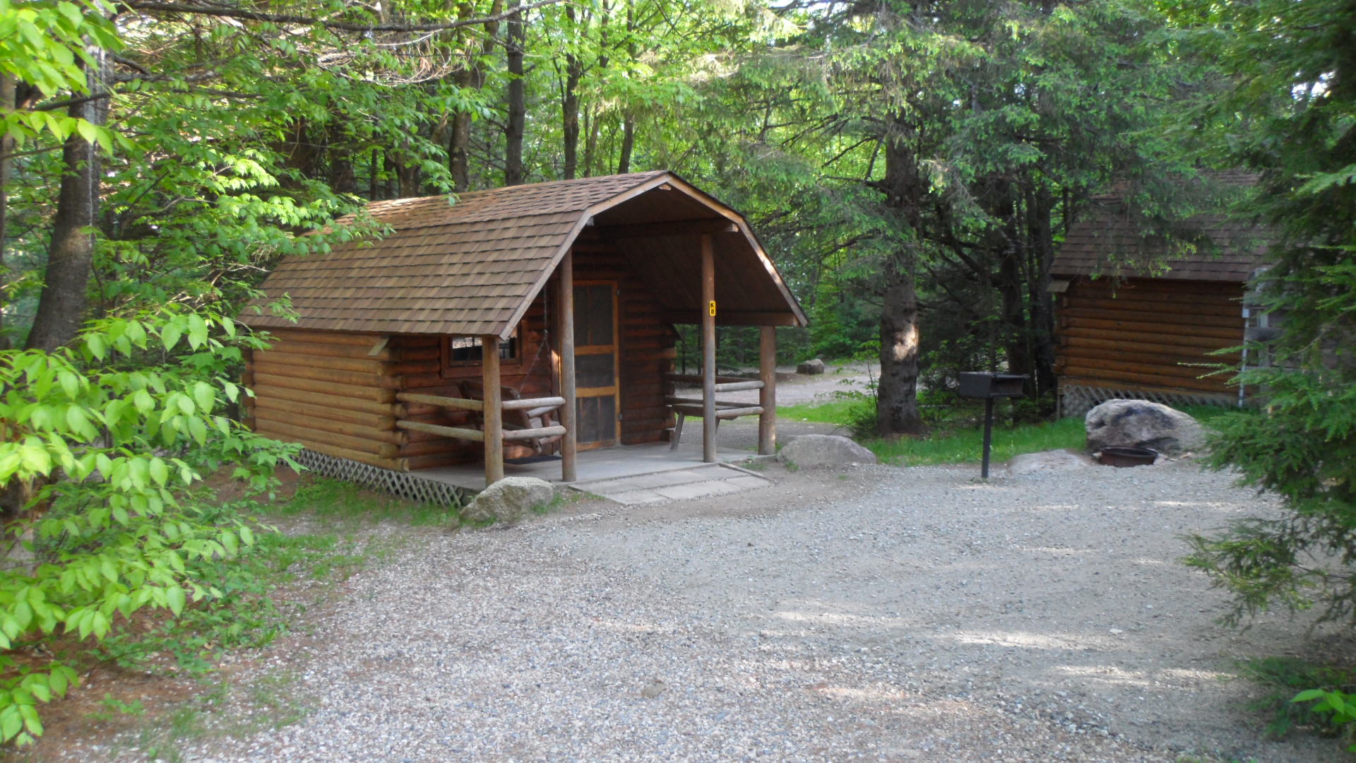 Outside Camping Cabin 8