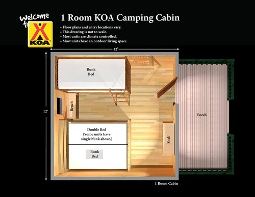 Site map Camping Cabin