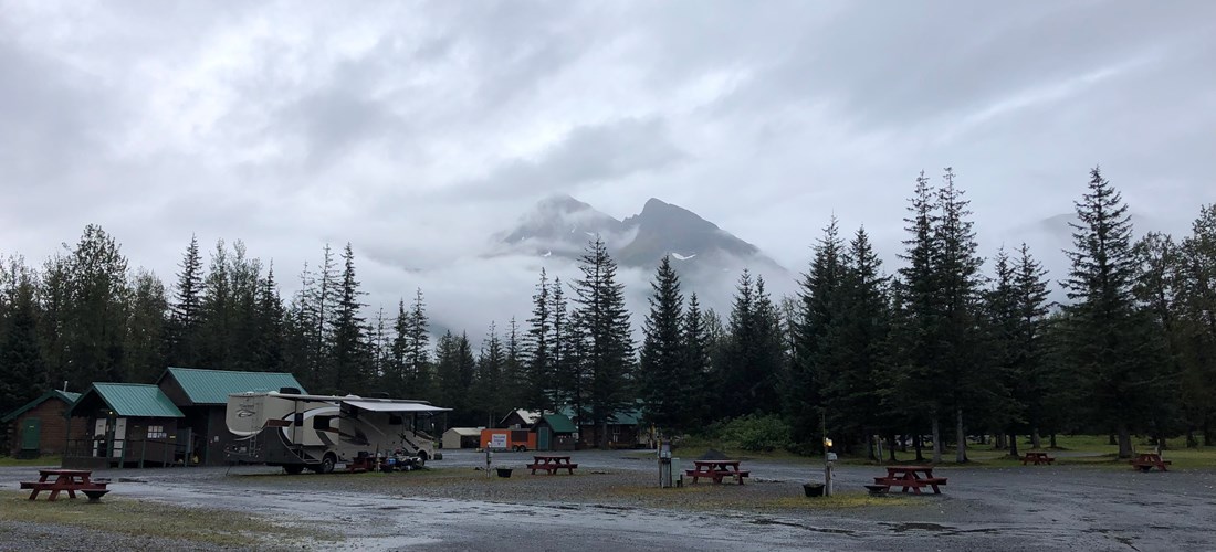 Cloudy day at the campground