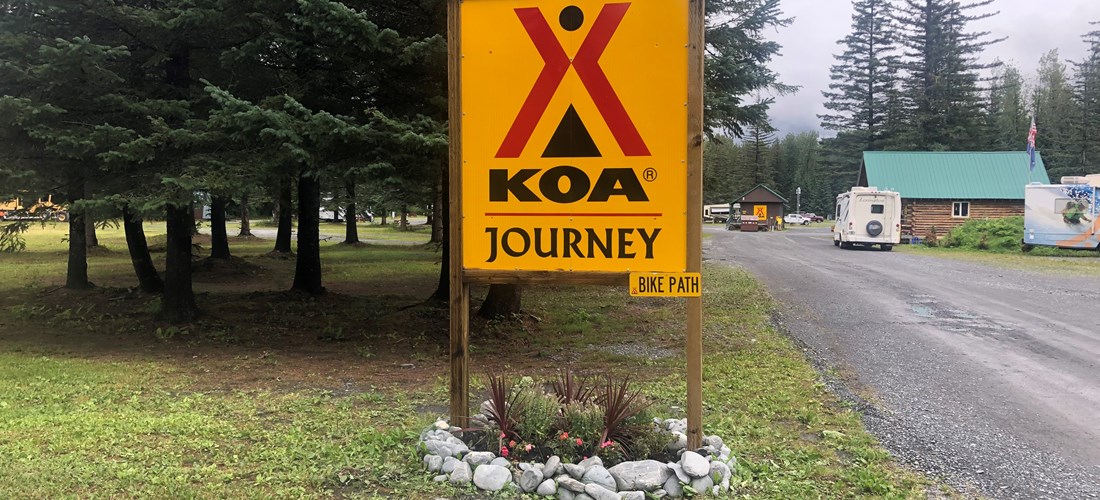Entrance Welcome sign