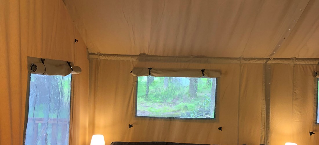 4 Person Glamping Tent Living Room To Show Height
