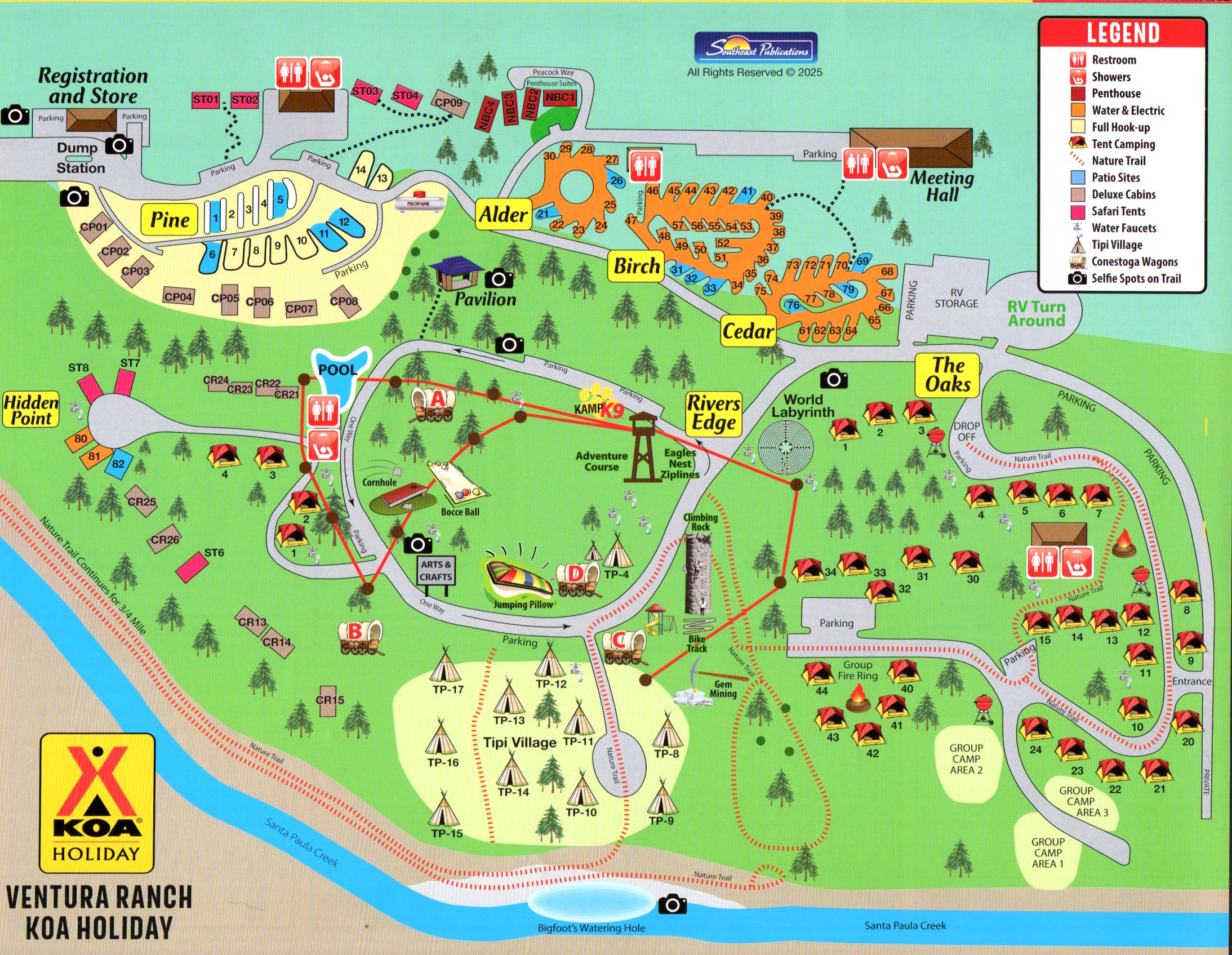 Campground Site Map