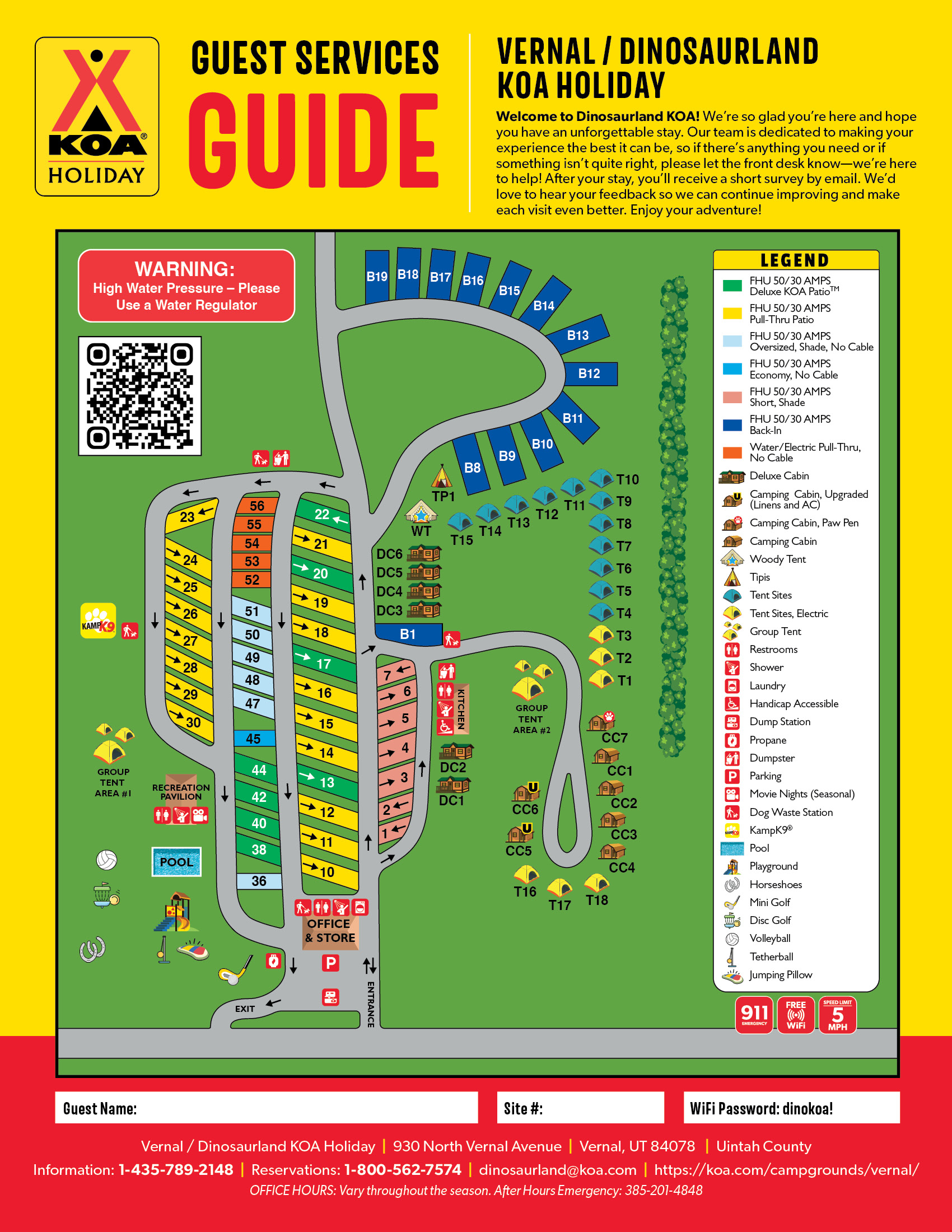 Campground Site Map