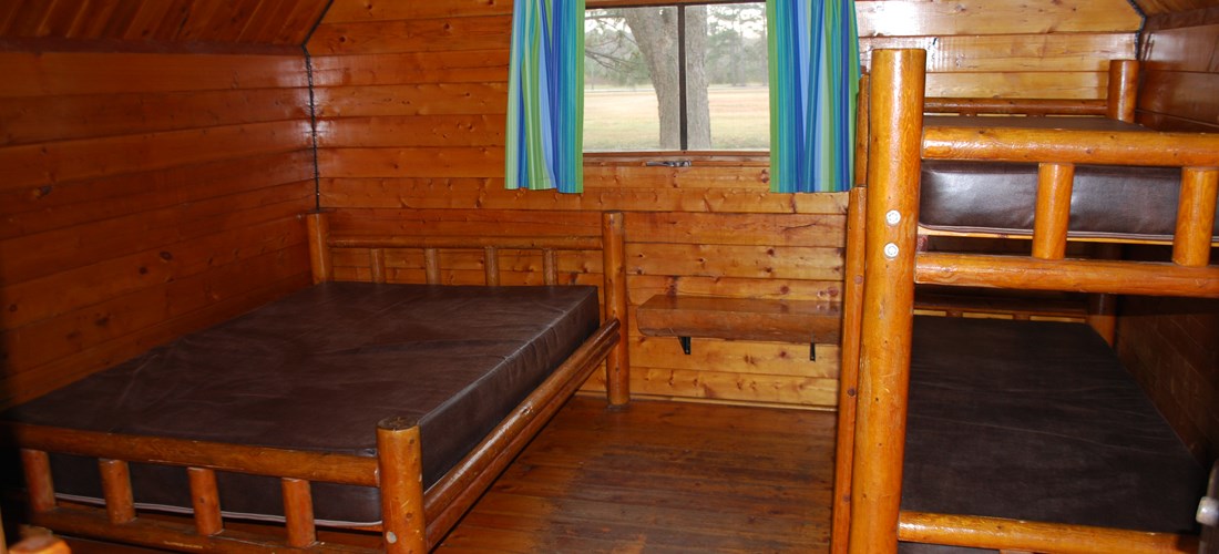 Camping Cabin without linen, inside