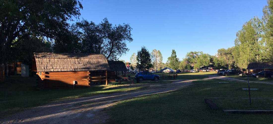 Camping Cabin Village in their own separate area.