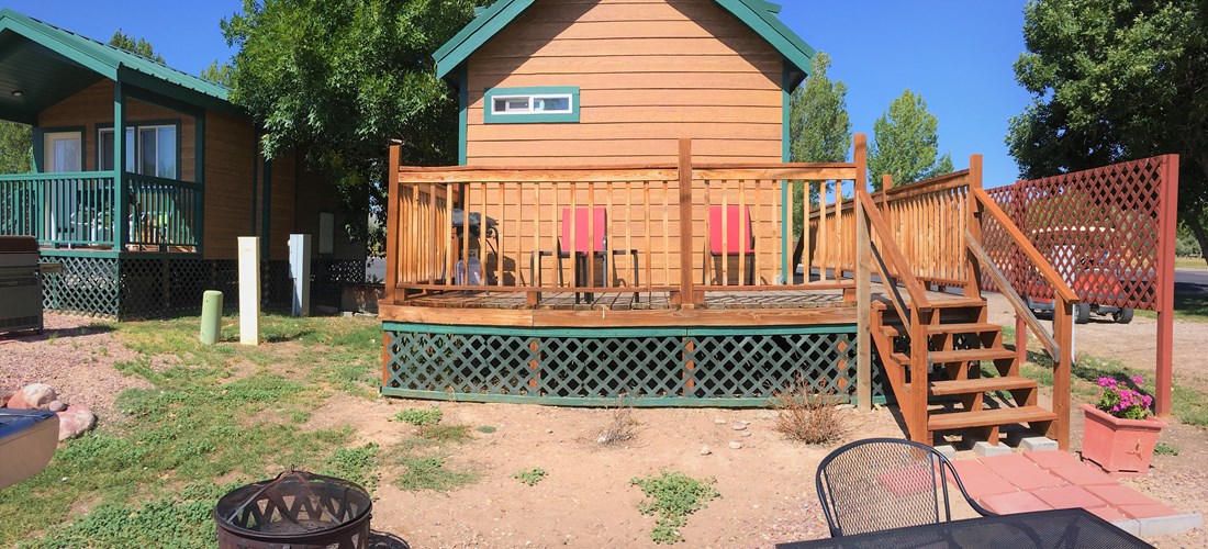 Large patio with fire pit for great family fun!