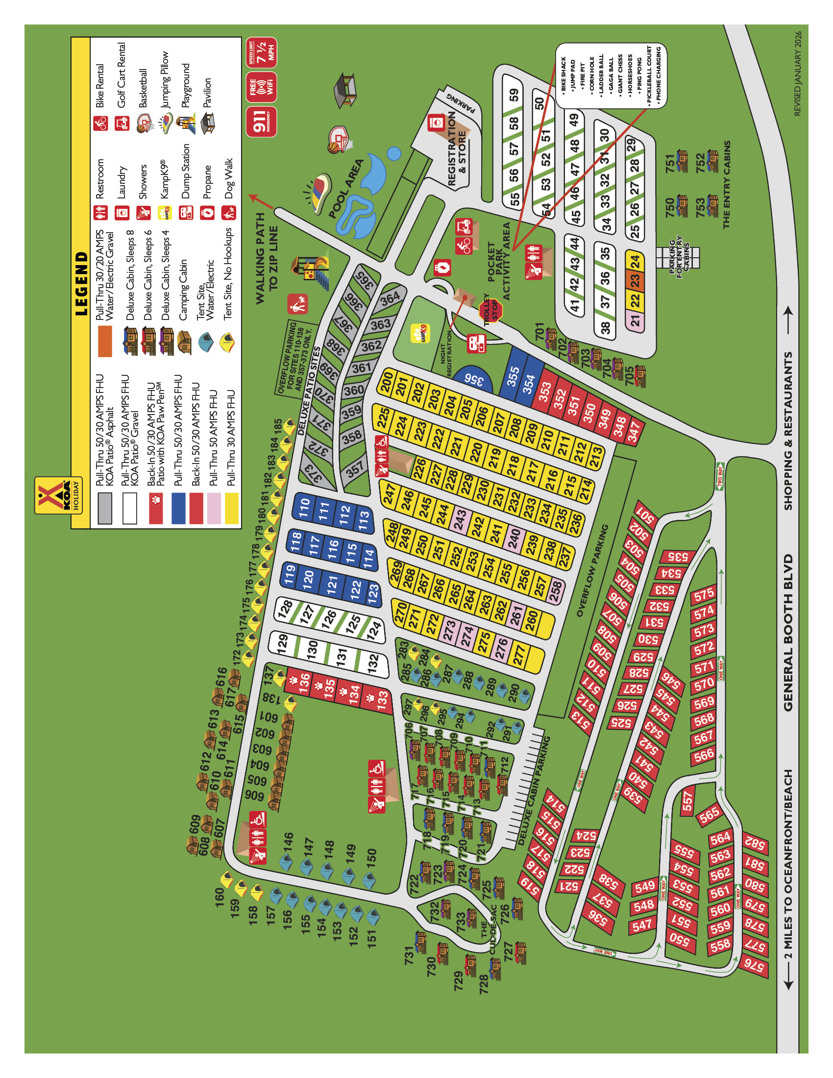 Campground Site Map