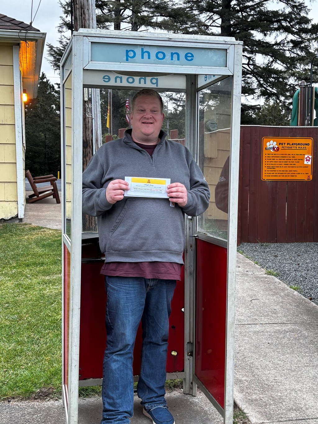 Winner of our Care Camps Big Weekend Raffle