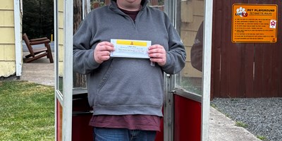 Winner of our Care Camps Big Weekend Raffle