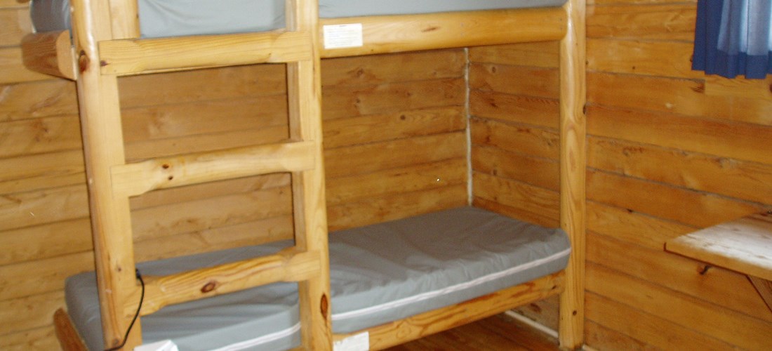 Two sets of bunk beds