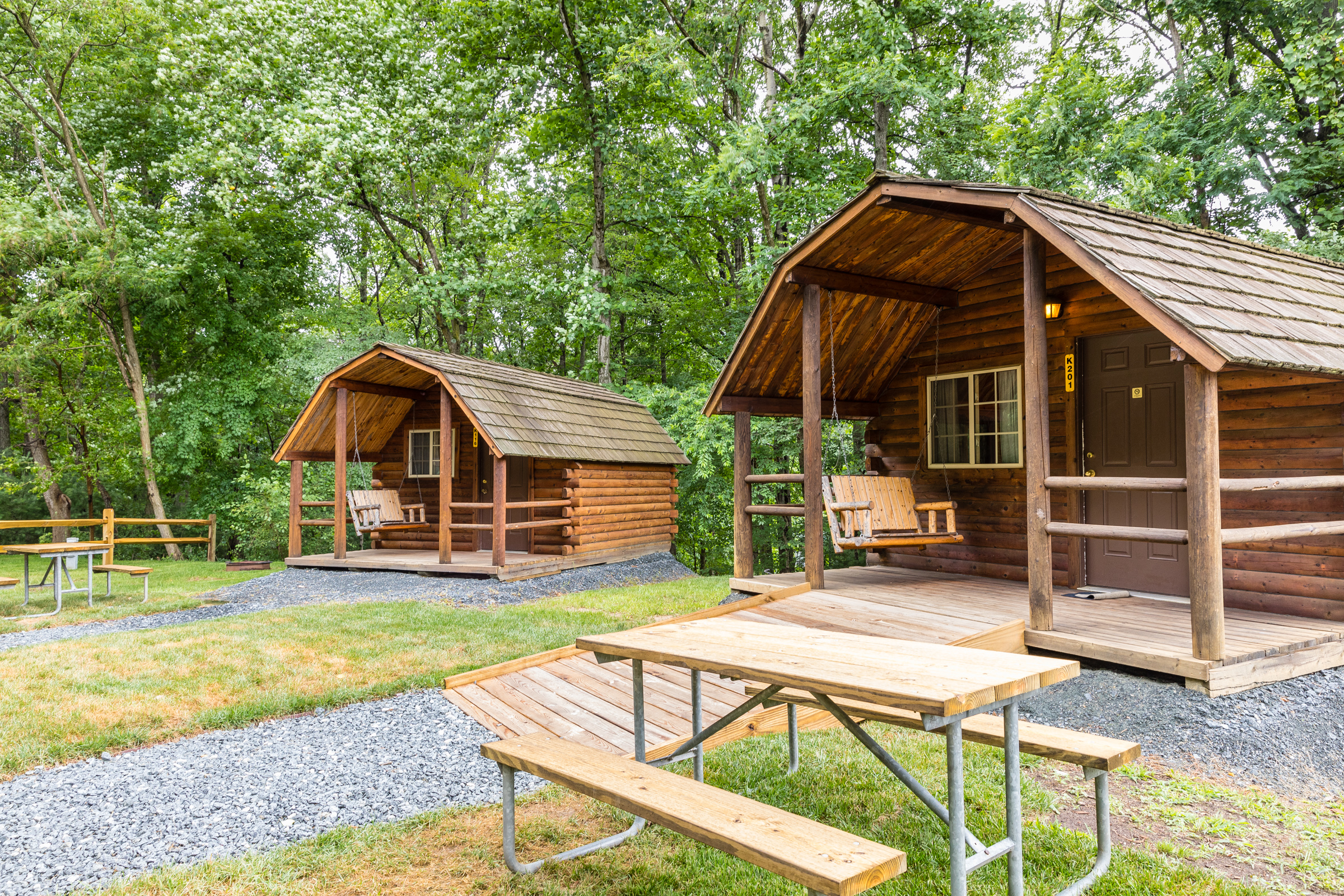 Cabin K 116 and K 201 a one room cabin and a two-room cabin in Meadow