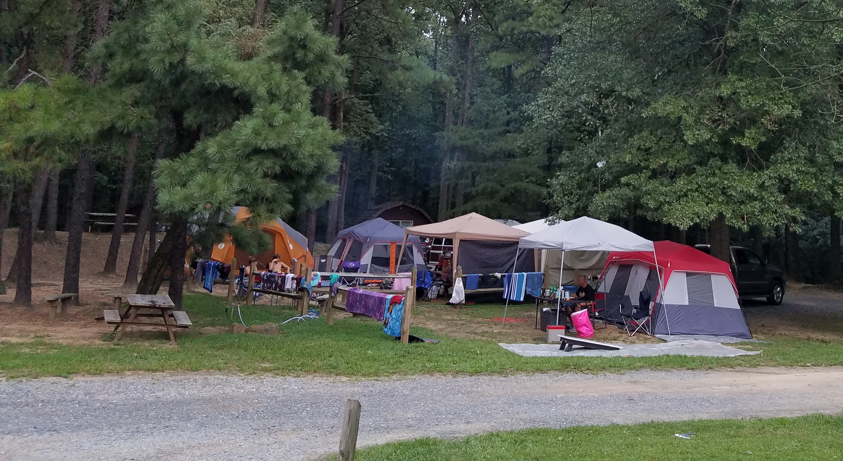 Deluxe tent sites
