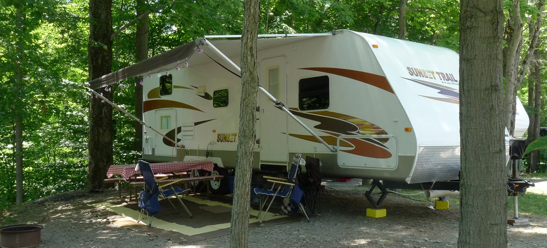 RV site with water/electric