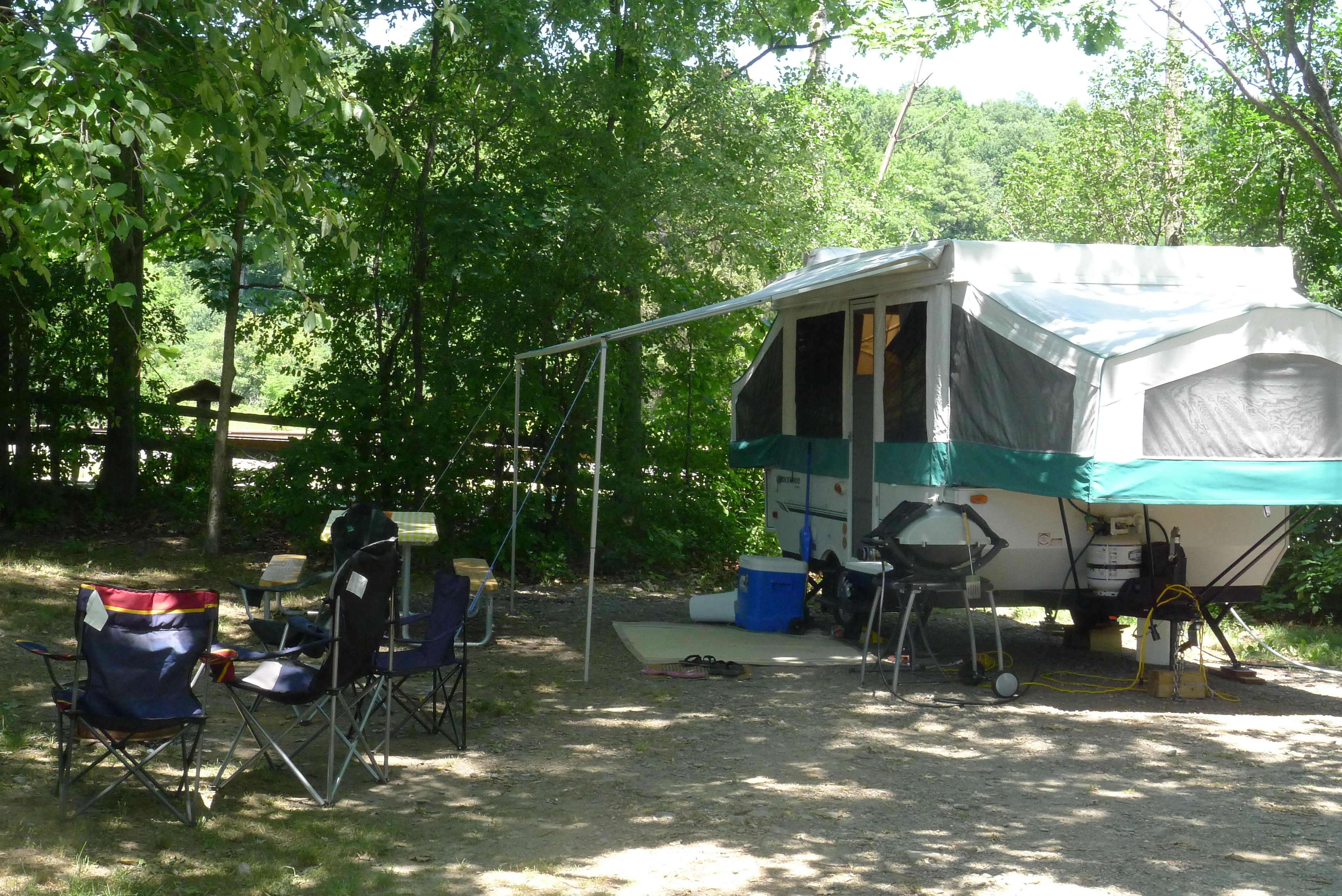 RV site with water/electric