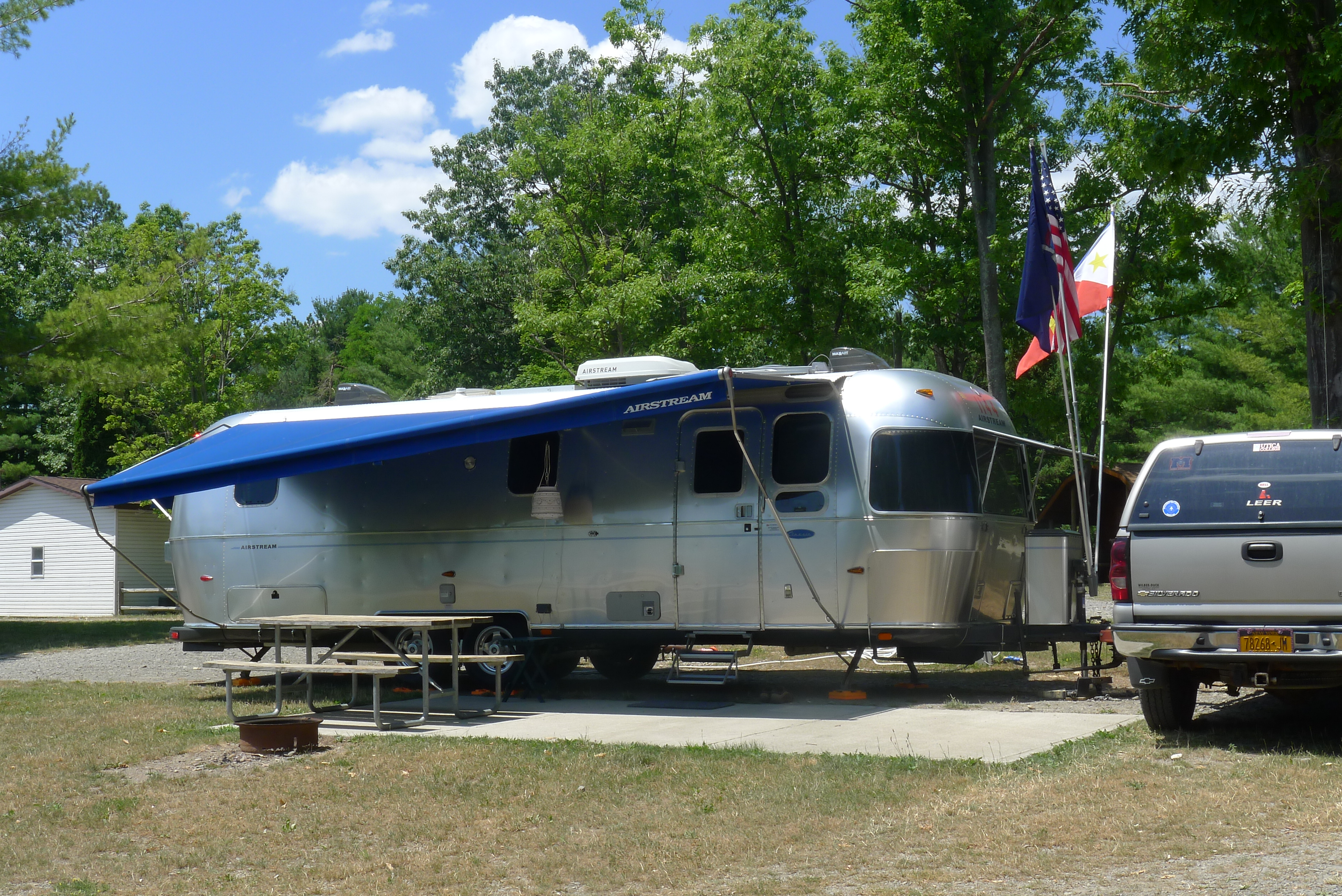 RV site with patio