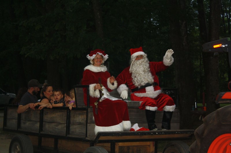 Christmas in July Event at the Weidman KOA Holiday Campground in Michigan
