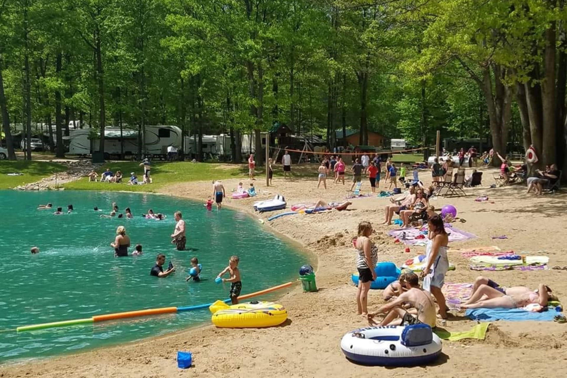 Weidman, Michigan Campground Weidman KOA Holiday