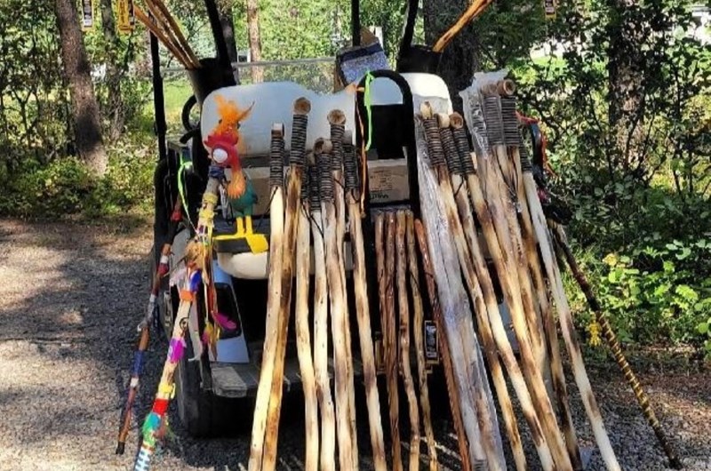 Deorate a Walking Stick Photo