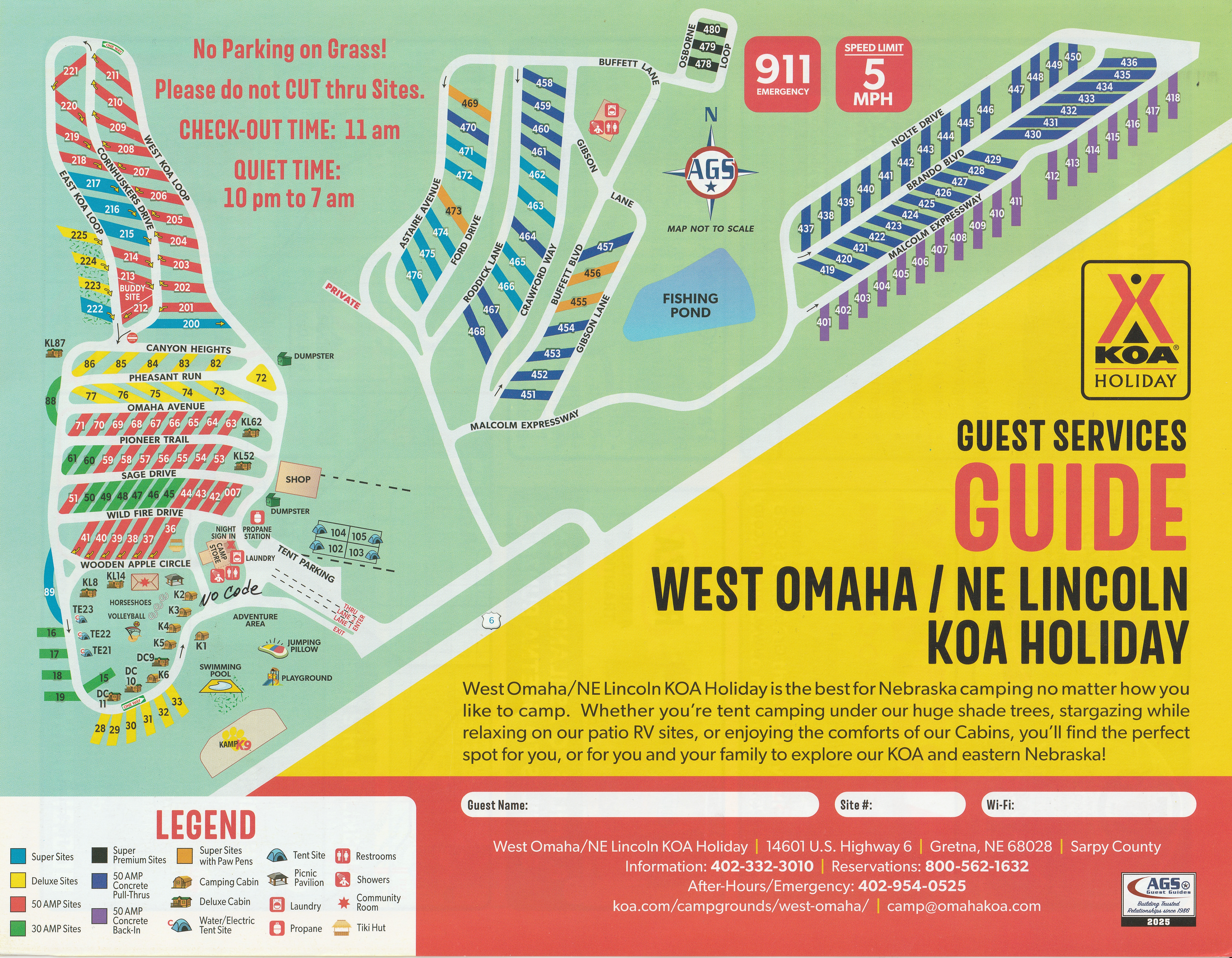 Campground Site Map