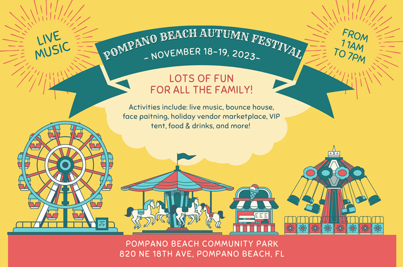 Pompano Beach Autumn Festival Event at the West Palm Beach / Lion
