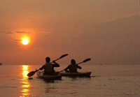 Sunset Paddle on Lake Erie