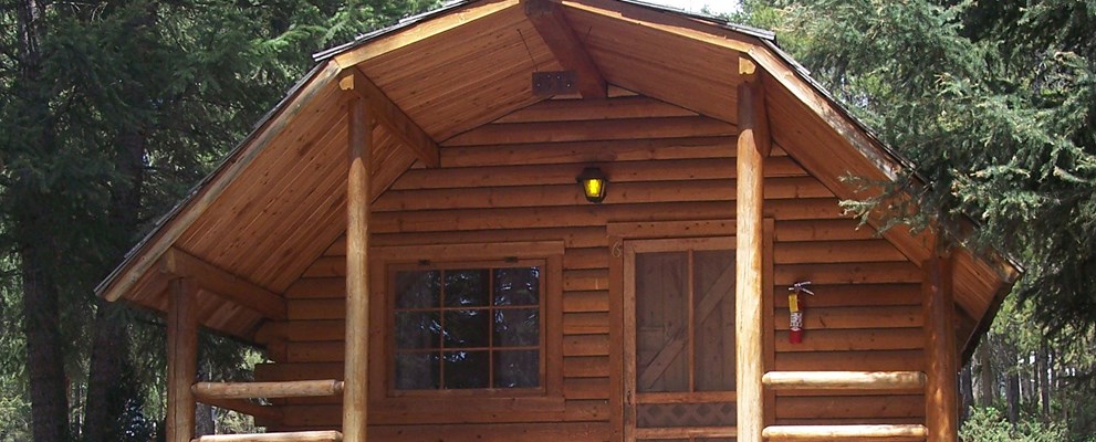 two room camping cabin