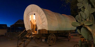 Adventures in Glamping: Sleep in an Authentic Covered Wagon