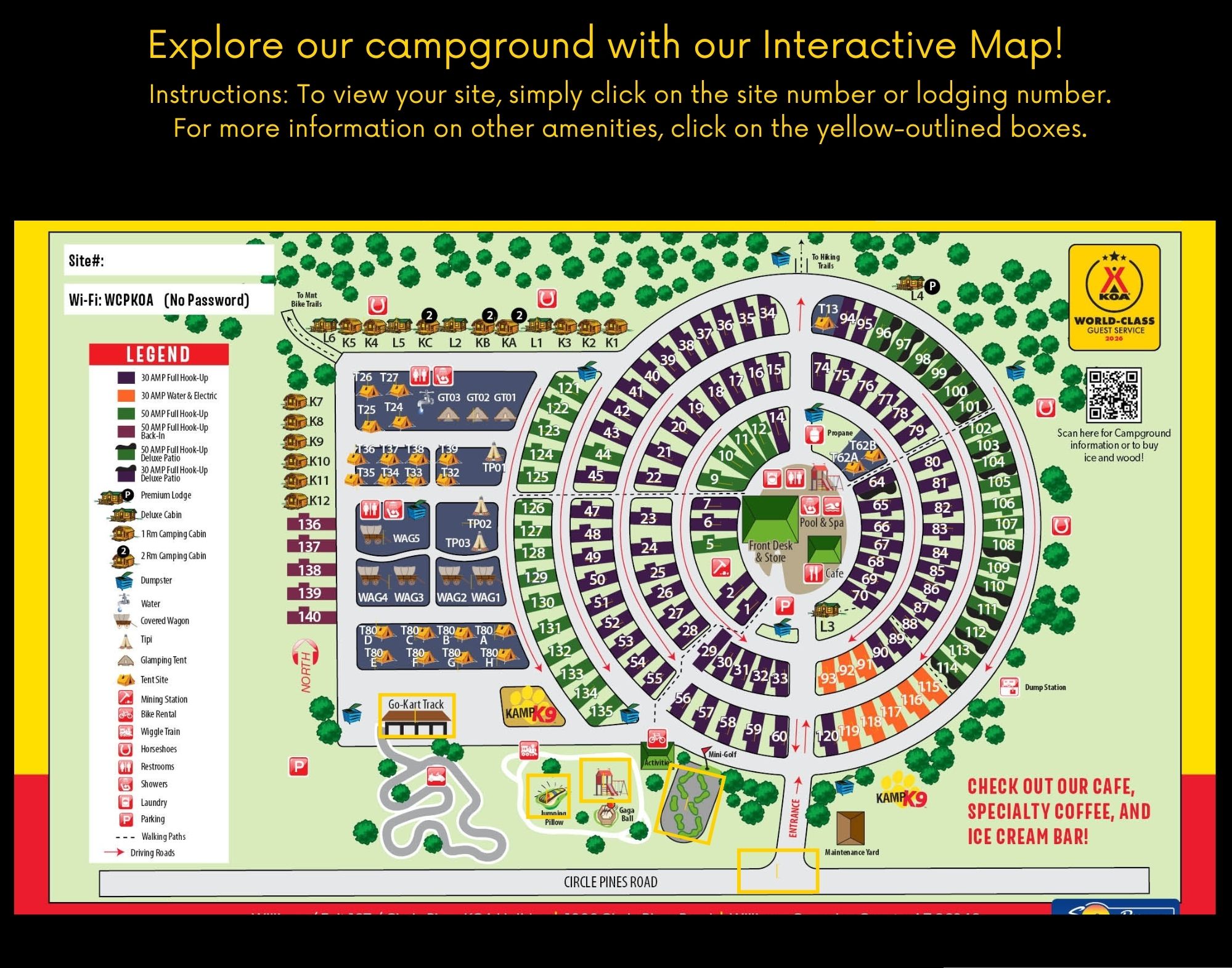 Campground Site Map