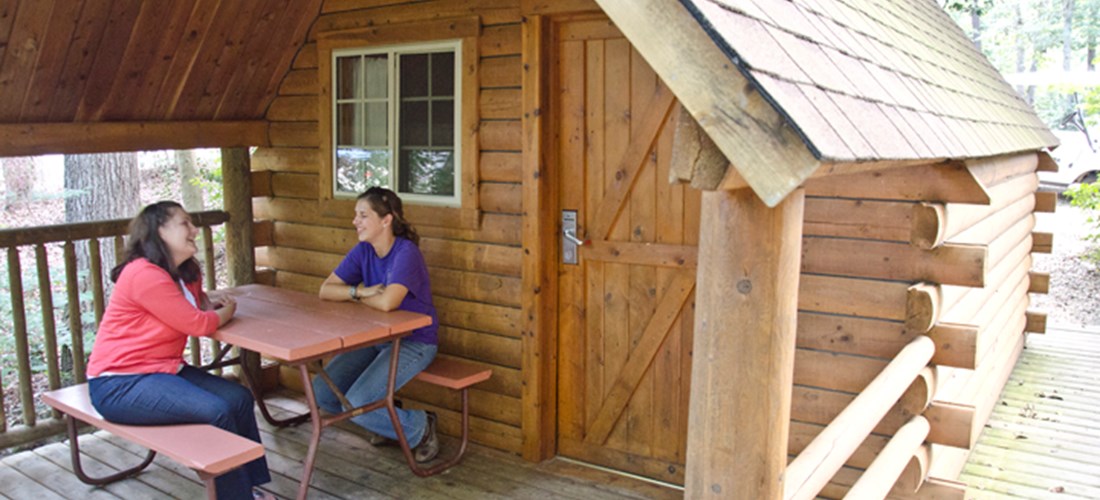 Sit and relax in the comfort of our Classic Cabins.