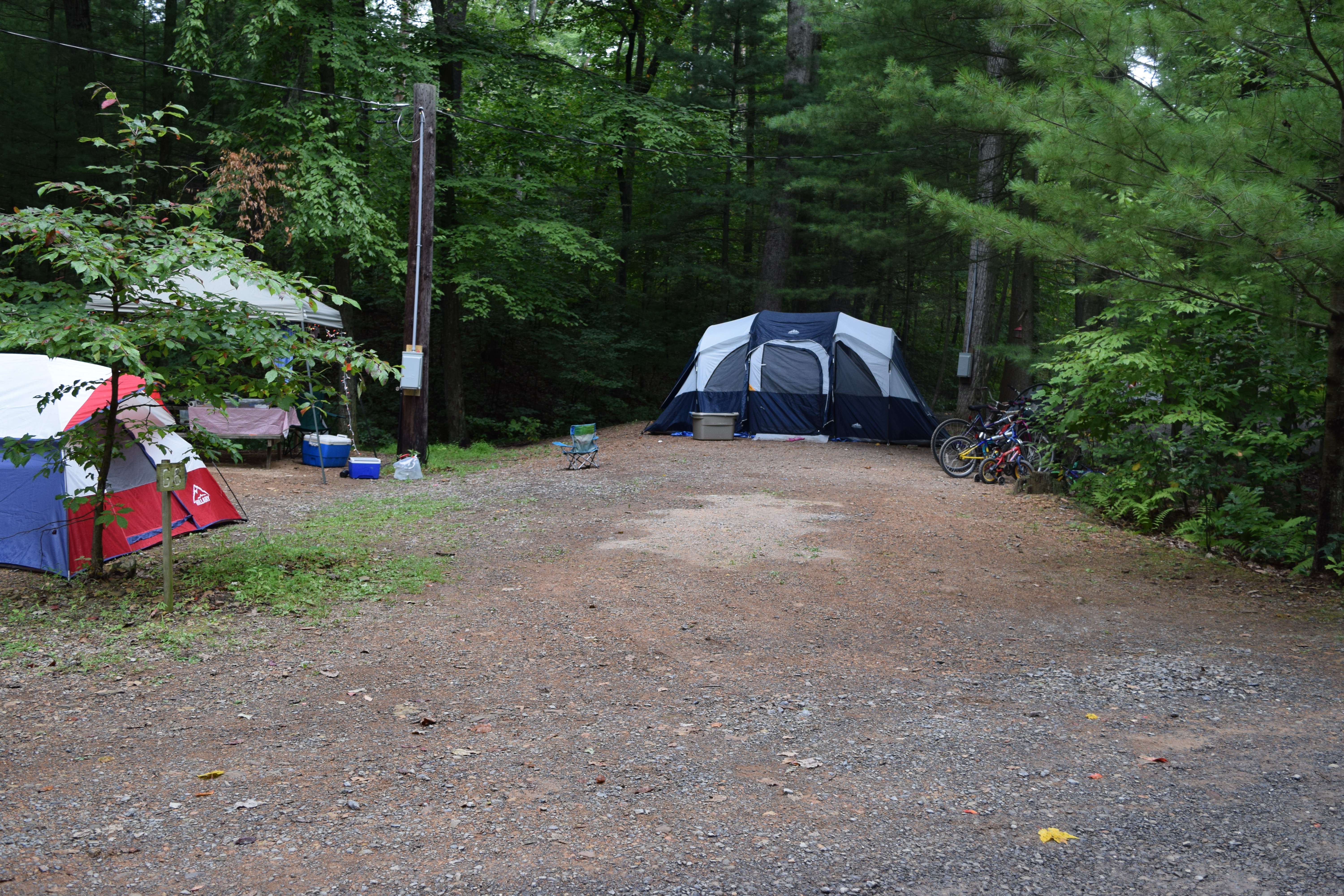 Individual Tent Site, Water & Electric, Gravel Tent Pad Pictures