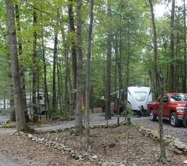 Our most spacious sites. Large wooded sites, 30 amp water and electric, located all over the park. Great sites with picnic tables & fire rings for your use. Plenty of options, so you can bring friends.