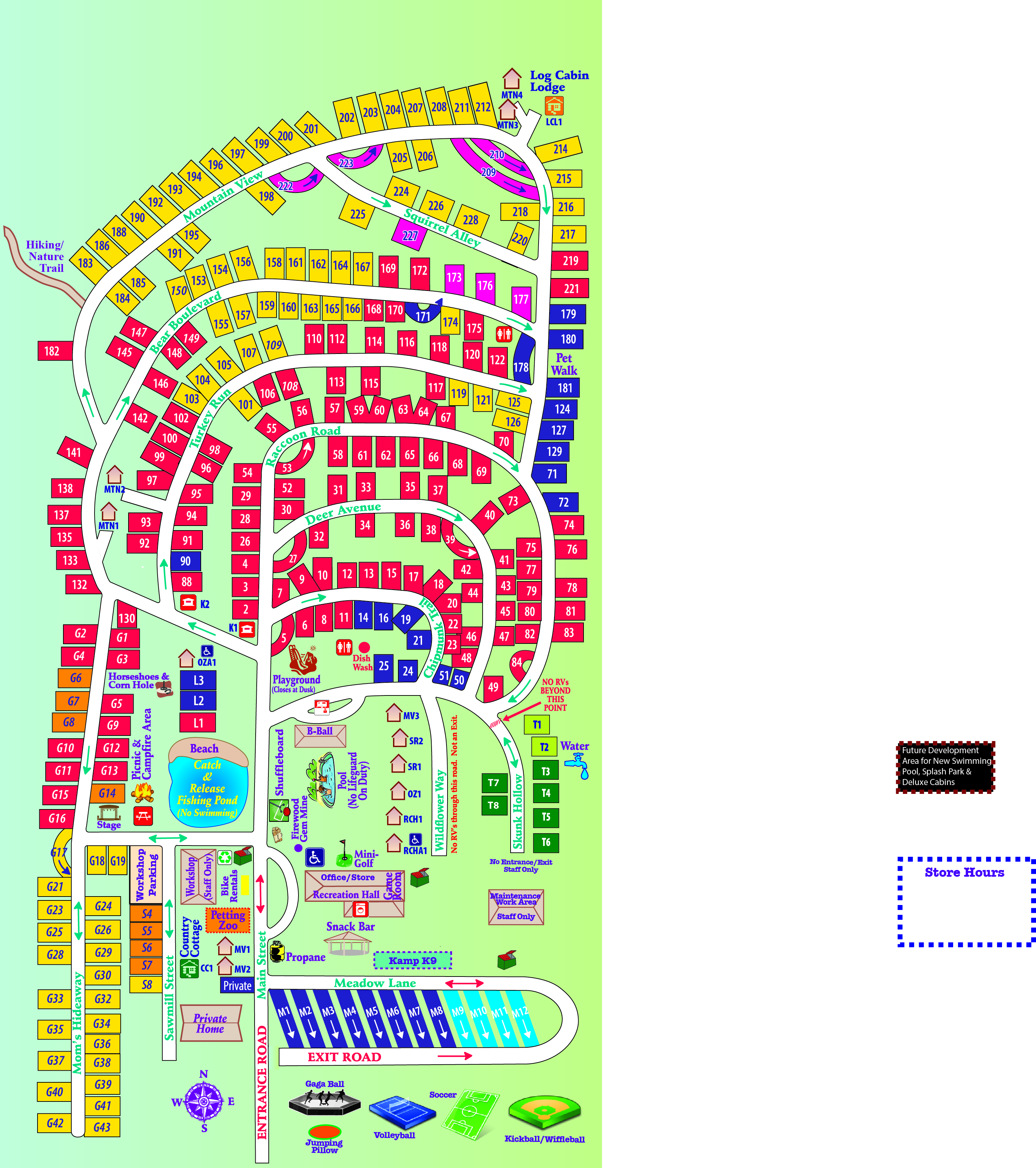 Campground Site Map
