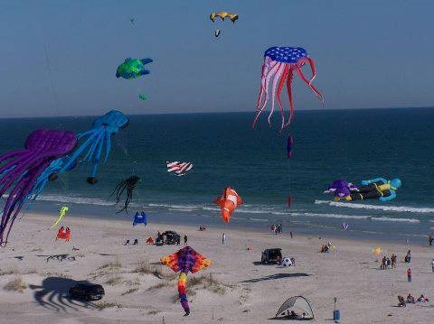Cape Fear Kite Festival Event At The Wilmington Koa Campground In North Carolina