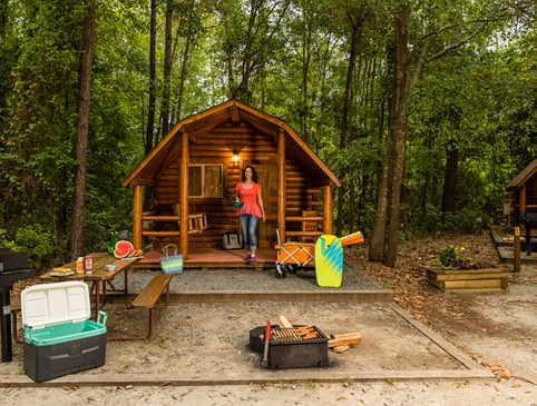 Winter Camping Cabin Special Photo
