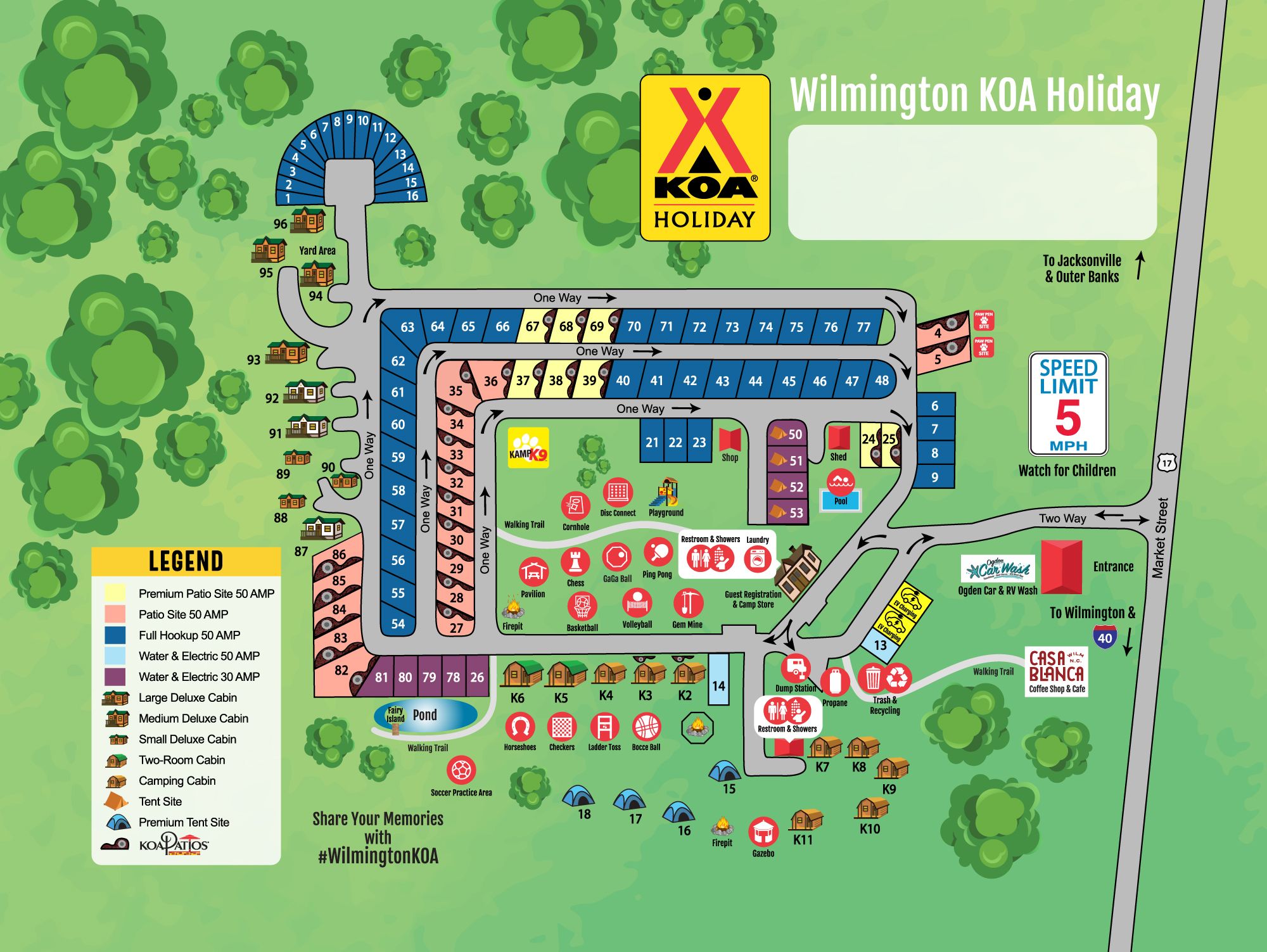 Campground Site Map