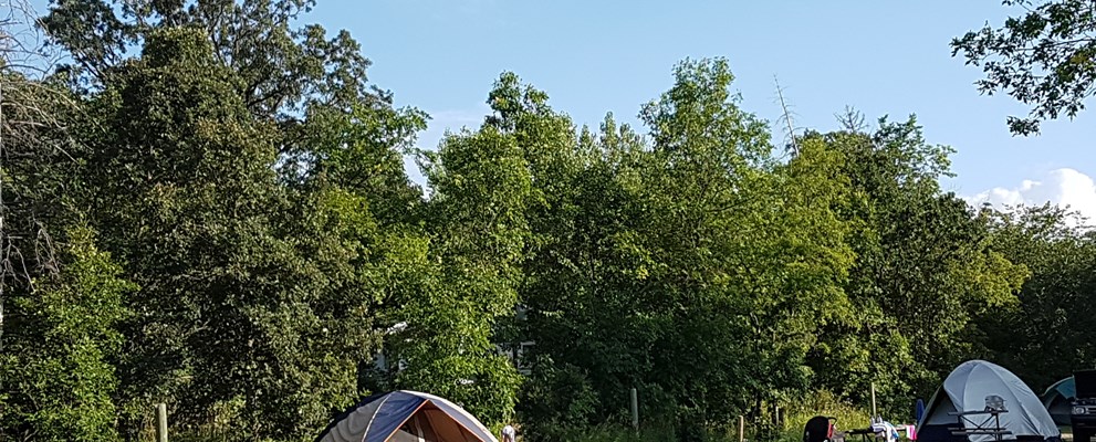 Non service tent site