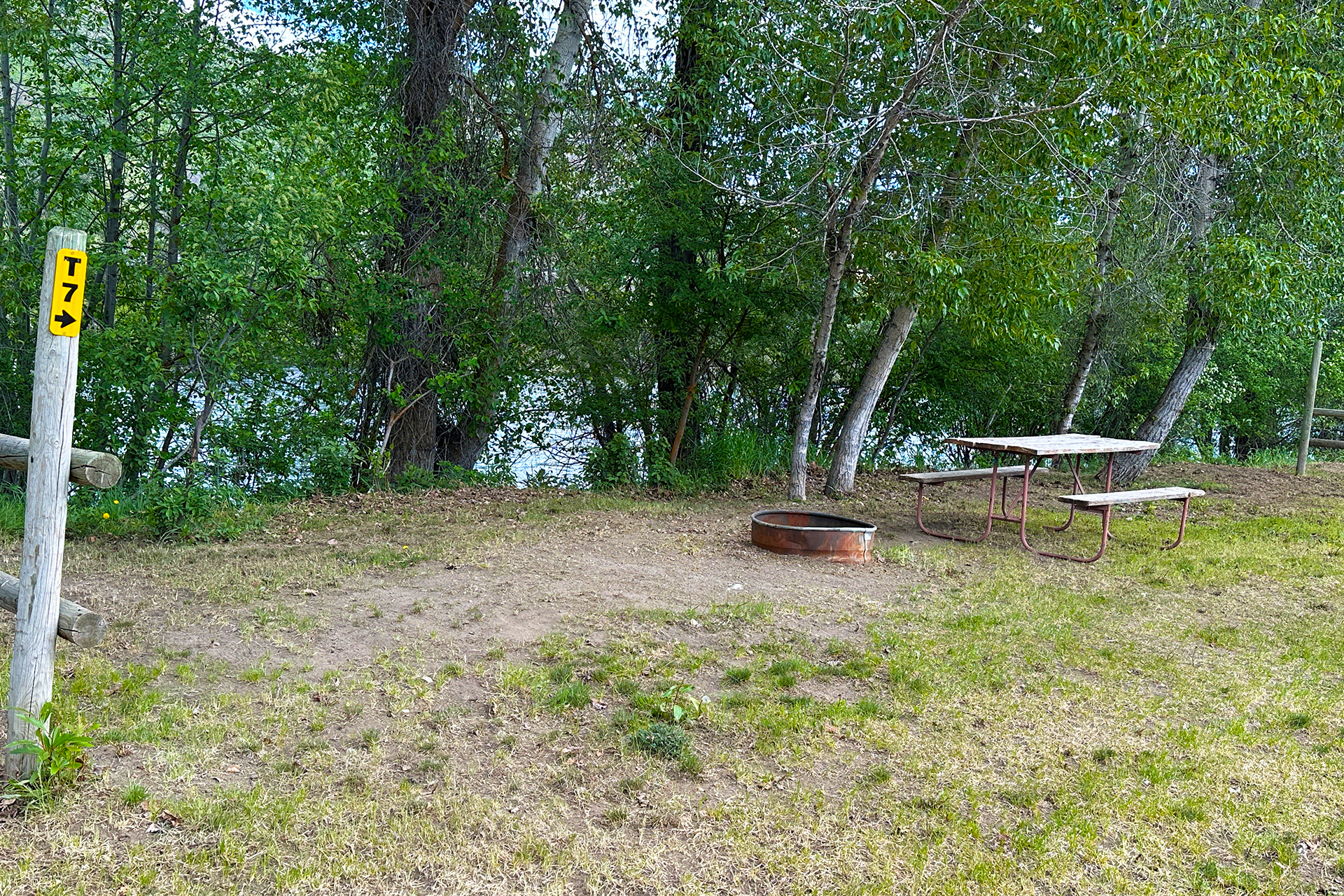T7 - Tent Site, No Hookups with River View